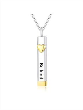 Hidden Message Necklace 925 Sterling Silver Pendant Best Friend Gift